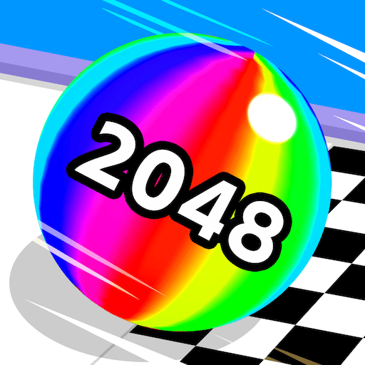 Rainbow Ball Runner 2048